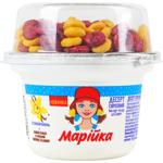 Mariyka Vanilla Curd Dessert 5% 140g + Strawberry and Banana Flavored Cereal Rings 15g