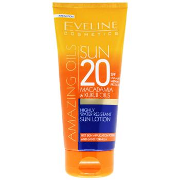 Лосьйон сонцезахисний Eveline Cosmetics Amazing Oils Sun SPF20 водостійкий 200мл