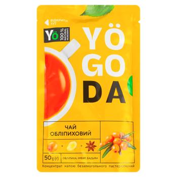 Чай концентрований Yogoda обліпиховий з імбирем та бадьяном 50г