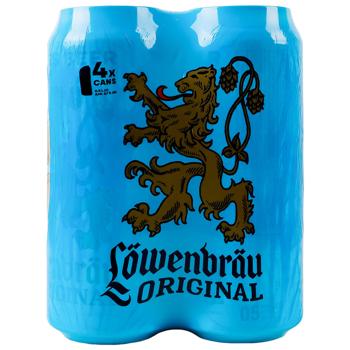 Пиво Lowenbrau светлое 5,1% 4х0,5л - купить, цены на Идеал - фото 1