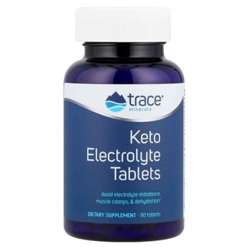 Кето-електролітні таблетки, Keto Electrolyte Tablets, Trace Minerals Research, 90 таблеток - купити, ціни на Біотус - фото 1