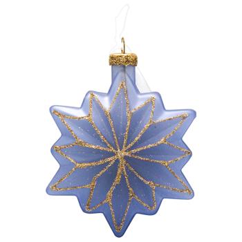 Decoris Star Glitter Glass Pendant 10.5cm in assortment - buy, prices for METRO - photo 3