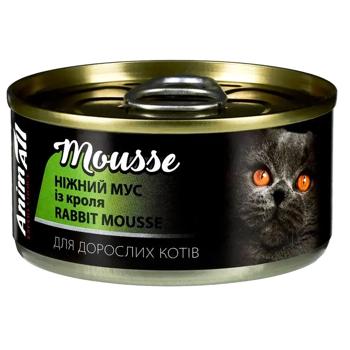 Вологий корм для котів AnimAll Adult 80 г - кролик - купить, цены на MasterZoo - фото 1