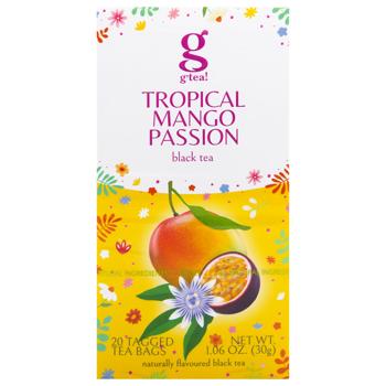 G'tea! Mango and Passion Fruit Black Tea 1.5g*20pcs - buy, prices for ULTRAMARKET - photo 3