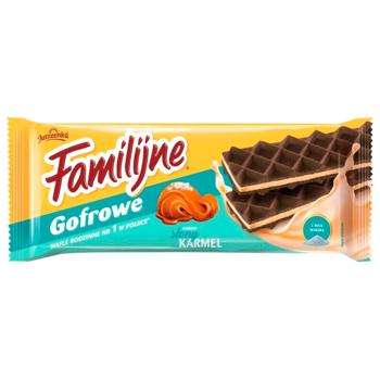 Colian Familijne Waffles with Cream and Salted Caramel 140g - buy, prices for MegaMarket - photo 1