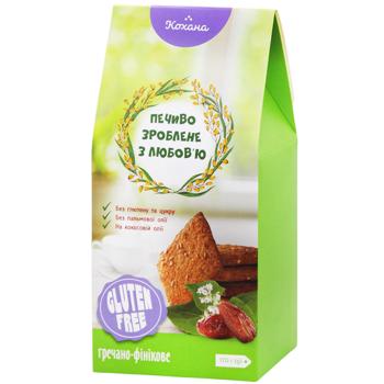 Kohana Gluten Free and Sugar Free Buckwheat-Date Cookies 170g - buy, prices for NOVUS - photo 1