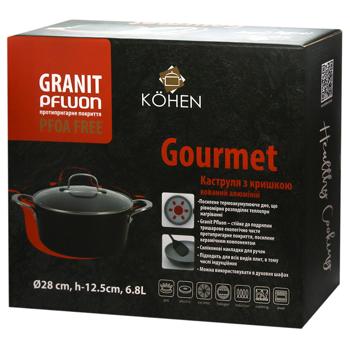 Kohen Gourmet Pan with Lid 6.8l - buy, prices for - photo 4