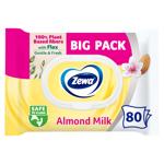 Туалетная бумага влажная Zewa Almond Milk 80шт