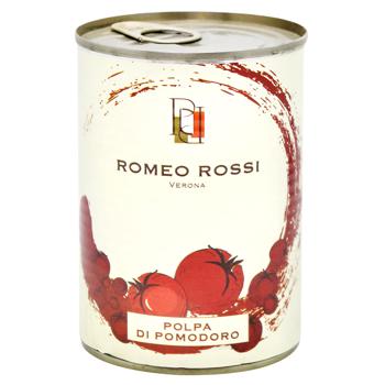 Romeo Rossi Peeled Tomatoes Pieces 400g - buy, prices for Za Raz - photo 1