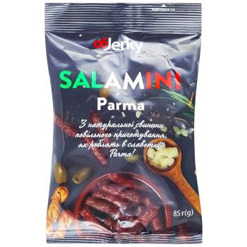 Ковбаски ObJerky Salamini Parma сиров'ялені 85г - купити, ціни на Епіцентр FOOD - фото 1