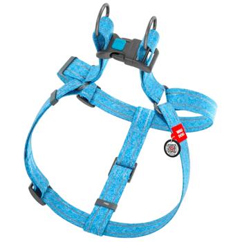 Waudog Re-cotton Reflective Harness for Dogs with QR-Passport 40-55cm / 15mm Blue - buy, prices for MasterZoo - photo 4