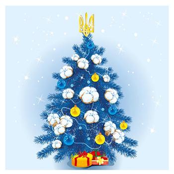 Серветка La Fleur Бавовняна ялинка 2-шарові 33*33см 16шт