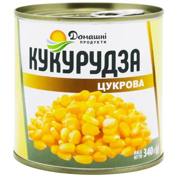 Кукурудза Домашні продукти цукрова 340г