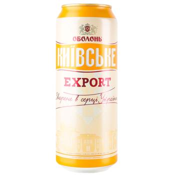 Пиво Оболонь Киевское Export светлое 4,7% 0,5л