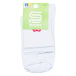 Носки Premier Socks подростковые высокие р.22-24 белый с вышивкой