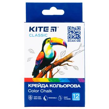 Крейда Kite Classic кольорова 12шт