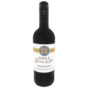 Sole Dorato Sangiovese IGP Puglia red dry wine 12.5% ​​0.75l - buy, prices for Ideal - photo 1