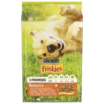 Корм сухий Friskies Balance з куркою, яловичиною та овочами для дорослих собак 10кг - купити, ціни на MasterZoo - фото 1