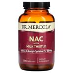 N-ацетилцистеїн і розторопша Dr. Mercola NAC 500мг 180 капсул