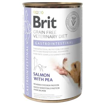 Brit Grain Free Veterinary Diets Gastrointestinal набір вологого корму для собак 5+1 шт х 400 г - лосось та горох - купить, цены на MasterZoo - фото 3