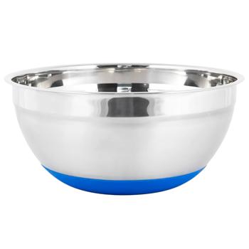 Kamille КМ4350 Steel Bowl with Silicone/Anti-slip Bottom 26*12cm