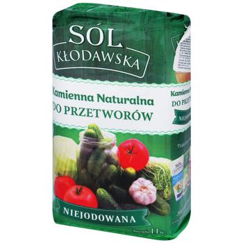 Сіль Klodawska харчова кам'яна нейодована 1,1кг - купити, ціни на Auchan - фото 1