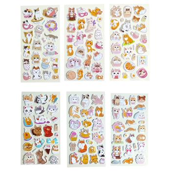 Malevaro Cute Cat Sticker Set in assortment
