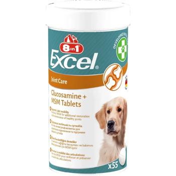 8in1 Excel Glucosamine + MSM Joint Care вітаміни для собак 55 шт - купити, ціни на MasterZoo - фото 1