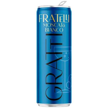 Fratelli Gratti Moscato Bianco Semi-sweet White Wine Drink 6-6.9% 0.33l - buy, prices for Torba - photo 2