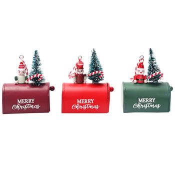 Actuel Mailbox Metal Christmas Tree Pendant 10cm in assortment - buy, prices for Auchan - photo 1