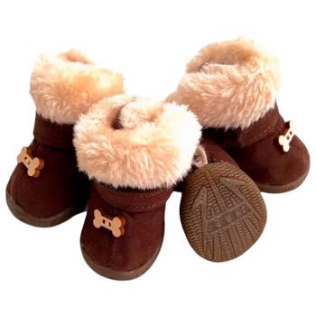 Черевички Aditina для собак 4,8х3,9 см L - коричневі - купити, ціни на MasterZoo - фото 1