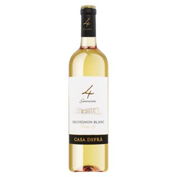 Вино Casa Defra Sauvignon Venezie IGT белое полусухое 12% 0,75л - купить, цены на NOVUS - фото 1