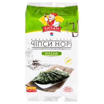 Чипсы Ямчан Нори Wasabi 4,5г