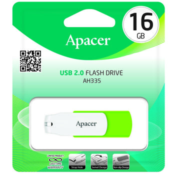 Флеш-накопитель Apacer USB 2.0 Green-White 16GB - купить, цены на Auchan - фото 1