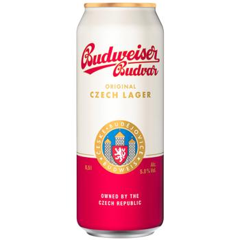 Пиво Budweiser Budvar светлое 5% 0,5л