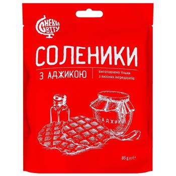 Sneky Svitu Solenyky Crispy Snacks with Adjika 85g - buy, prices for Epicentr FOOD - photo 1