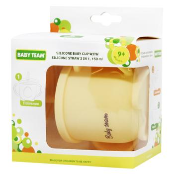 Baby Team Silicone Baby Cup with Silicone Straw 3in1 150ml - buy, prices for - photo 1