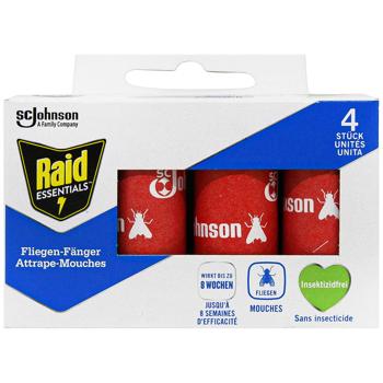 Raid Essentials Fly Protection Adhesive Tape 4pcs - buy, prices for - photo 2