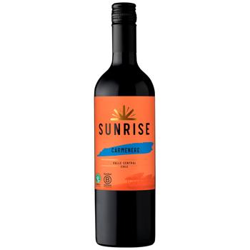 Вино Sunrise Carmenere красное сухое 12% 0,75л - купить, цены на Восторг - фото 1