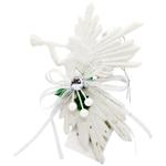 Украшение Ангел белый с украшениями 17см