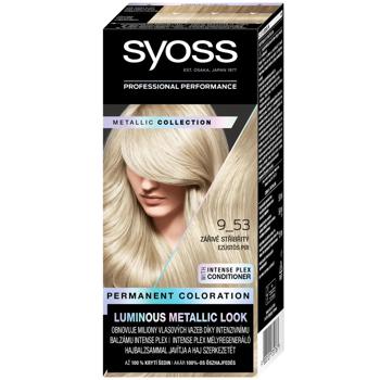 Краска Syoss Permanent Coloration 9-53 Silver Blush - купить, цены на Auchan - фото 1