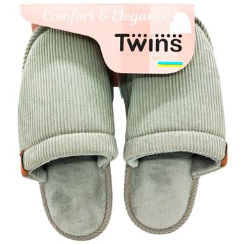 Twins 15850 HS-OZ Сorduroy Gray Women's Slippers s.38/39 - buy, prices for - photo 1