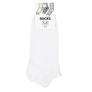 V&T Short Women's Socks s.23-25 White - buy, prices for NOVUS - photo 1