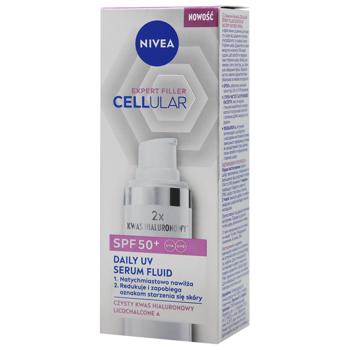 Nivea Cellular Expert Filler SPF 50+ Protective Fluid 30ml - buy, prices for MegaMarket - photo 1