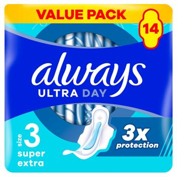 Always Ultra Night Duo Sanitary Pads 14pcs - buy, prices for Supermarket "Kharkiv" - photo 1