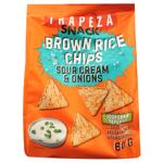 Trapeza Rice Chips with Onion Flavor with Sour Cream 60g