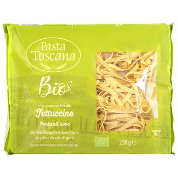 Макаронні вироби Pasta Toscana Біо Феттучіні яєчні 250г - купити, ціни на КОСМОС - фото 1