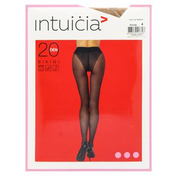 Колготы женские Intuicia Bikini Premium 20 Den р.4 телесный