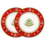 Lefard Christmas Collection Plate Set 26cm*2pcs