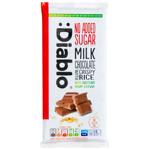 Шоколад молочний Diablo зі стевією та повітряним рисом 75г